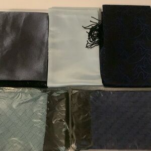 Five dress scarves